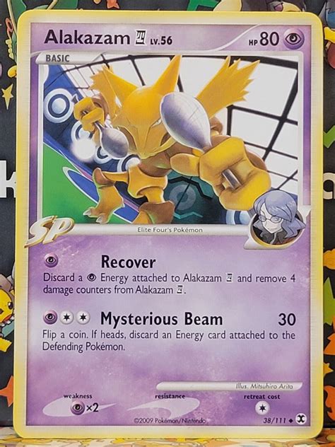 Pokemon Alakazam E4 Lv.56 Rising Rivals 38/111 Reverse Holo 